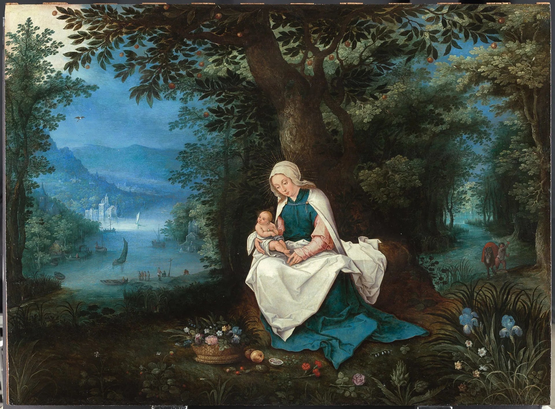 Le Repos pendant la fuite en Égypte - Jan Brueghel le Jeune image 1 reproduction réalisée par Alpha Reproduction