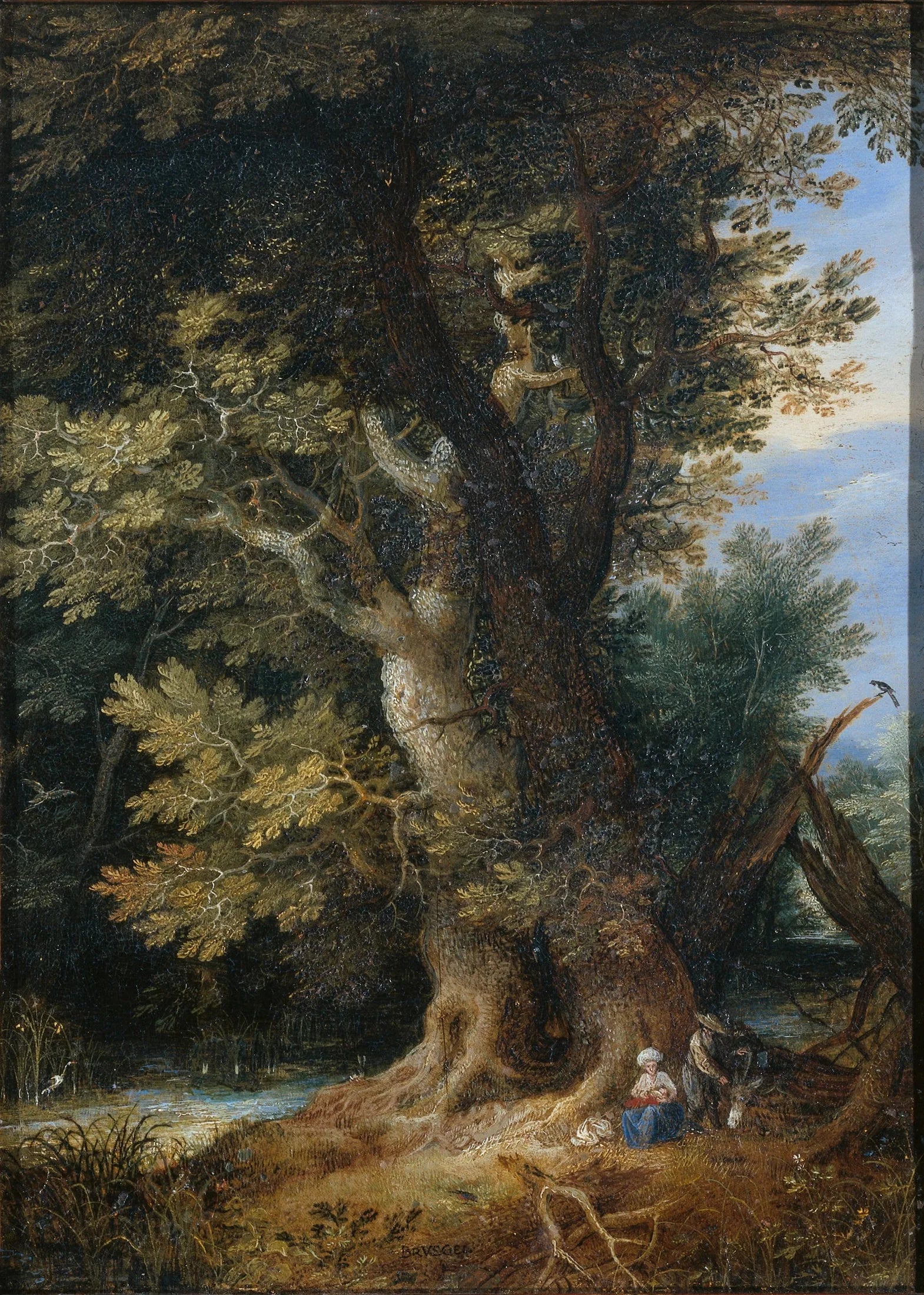 Le Repos pendant la fuite en Égypte - Jan Brueghel l'Ancien image 1 copie de tableau peinte à la main