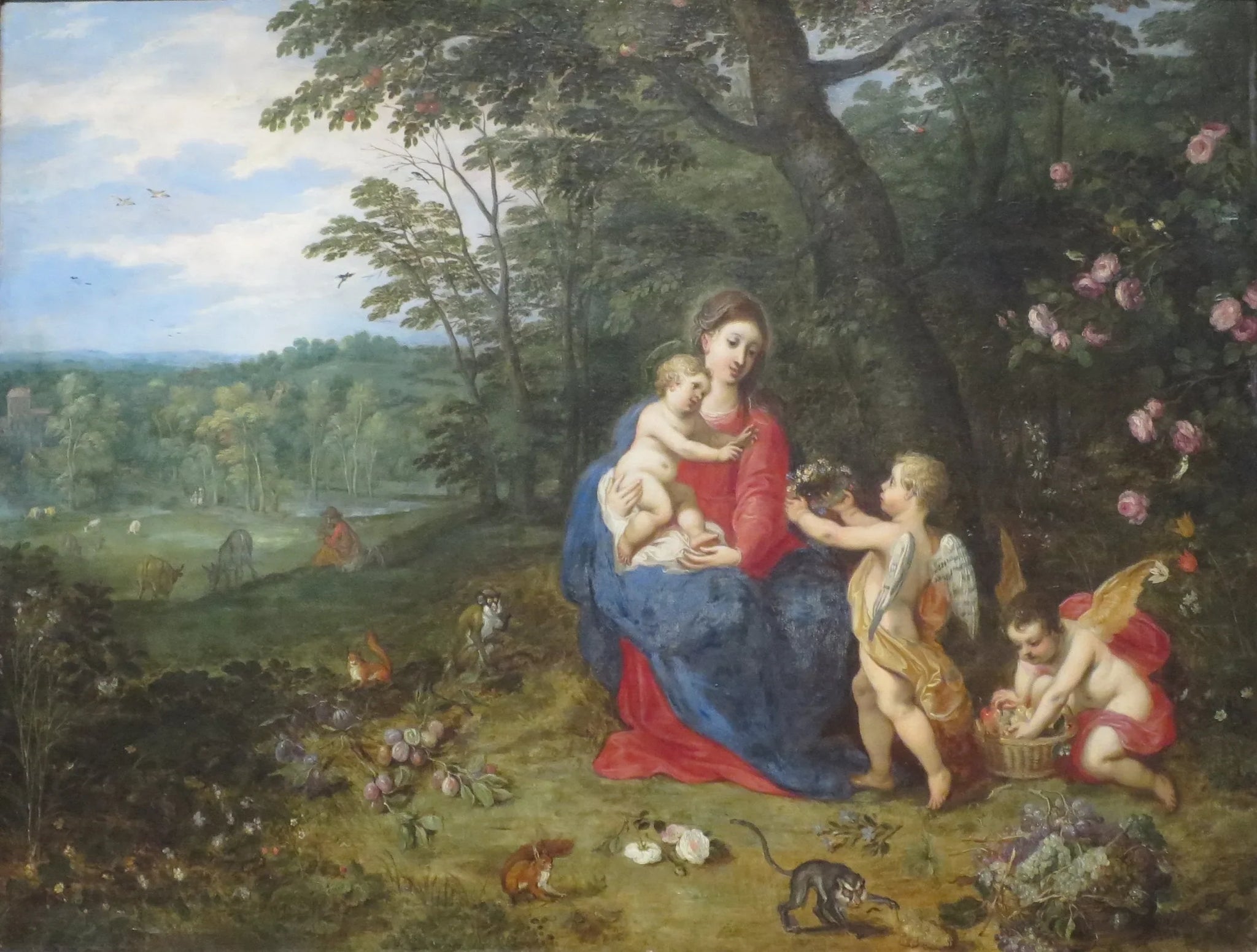 Le Repos pendant la fuite en Égypte - Jan Brueghel l'Ancien image 1 tableau peint à l’huile sur toile