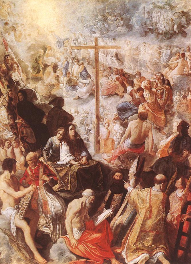 Le retable de Francfort représentant l'exaltation de la Vraie Croix - Adam Elsheimer image 1 tableau peint à l’huile sur toile