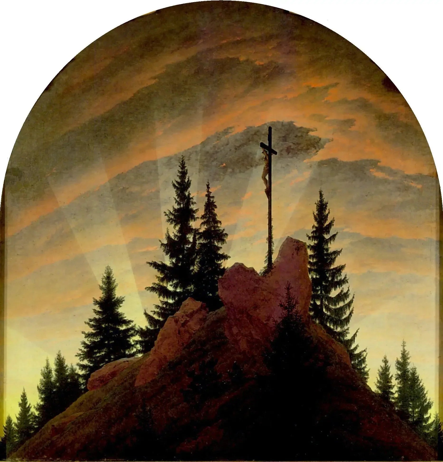 Le Retable de Tetschen - Caspar David Friedrich image 1 reproduction de peinture à l’huile