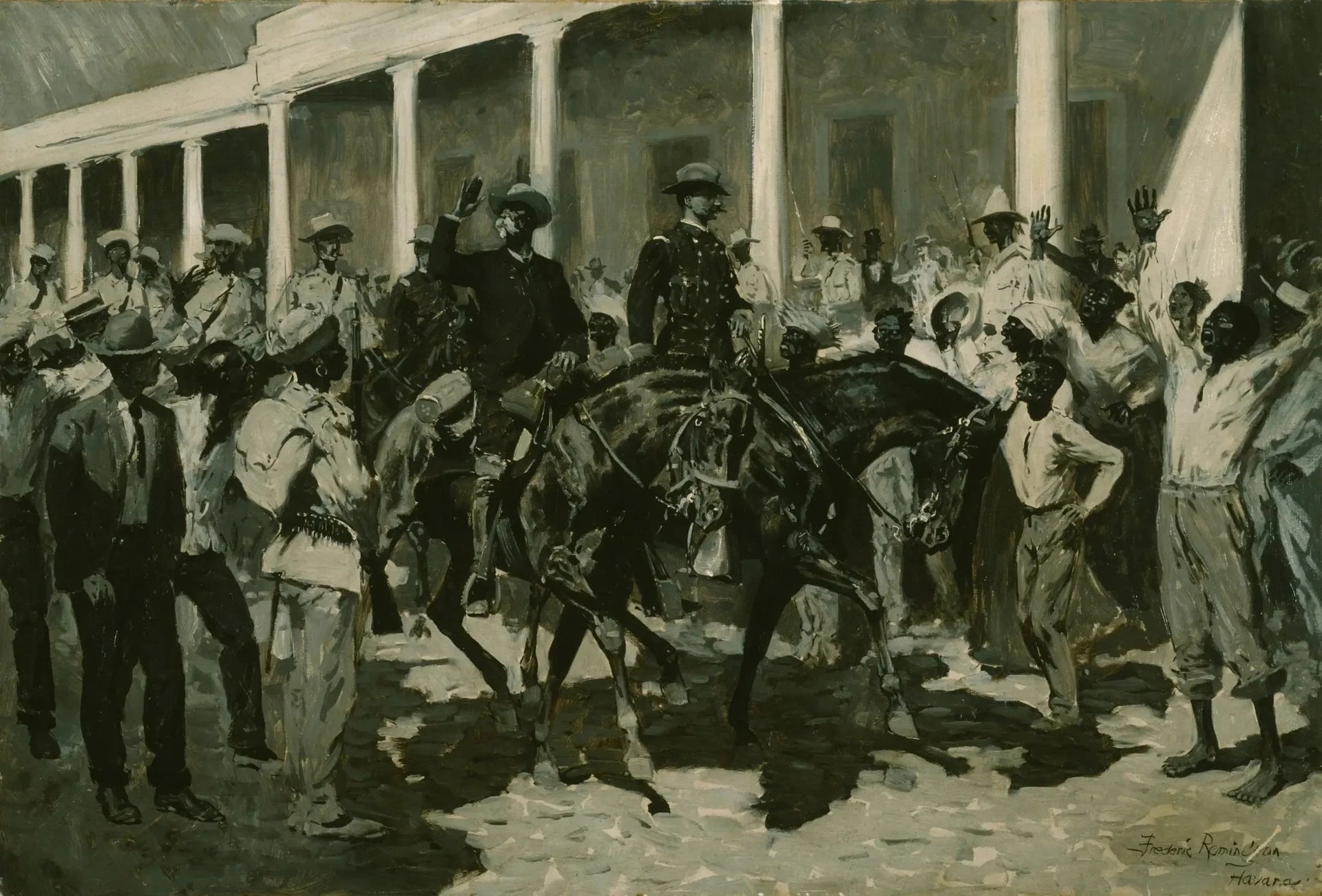Le retour de Gomez à La Havane - Frederic Remington image 1 reproduction d’œuvre d’art à l’huile