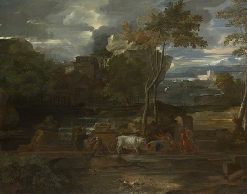 Le Retour de l'Arche - Sébastien Bourdon image 1 reproduction d’œuvre d’art à l’huile
