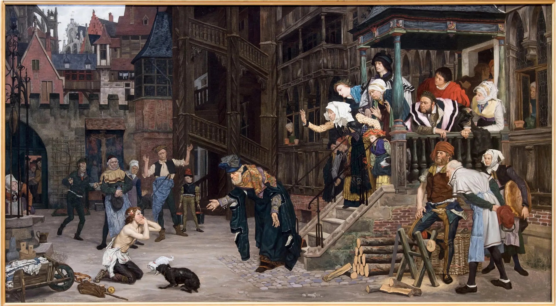 Le retour de l'enfant prodigue - James Tissot image 1 copie peinte à la main à l’huile