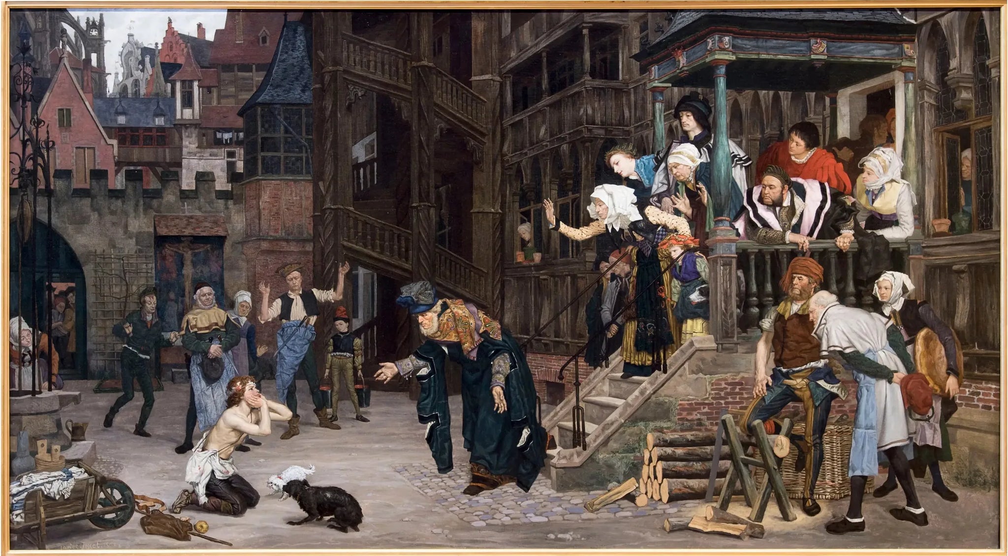 Le retour de l'enfant prodigue - James Tissot image 1 copie peinte à la main à l’huile