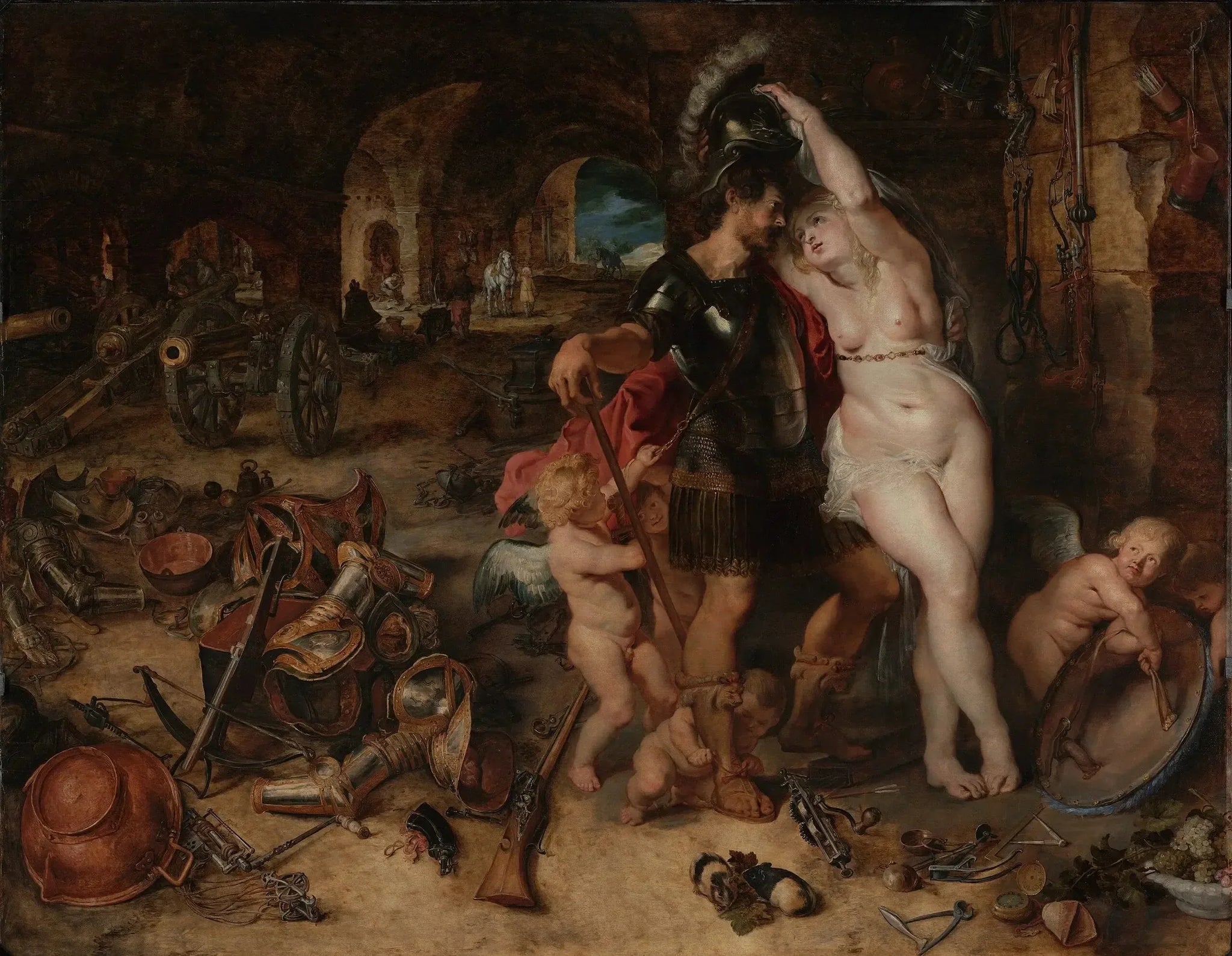 Le retour de la guerre : Mars désarmé par Vénus - Peter Paul Rubens image 1 reproduction de peinture à l’huile