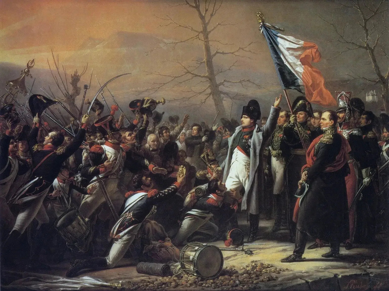 Le retour de Napoléon de l'île d'Elbe - Charles de Steuben image 1 reproduction d’œuvre d’art à l’huile