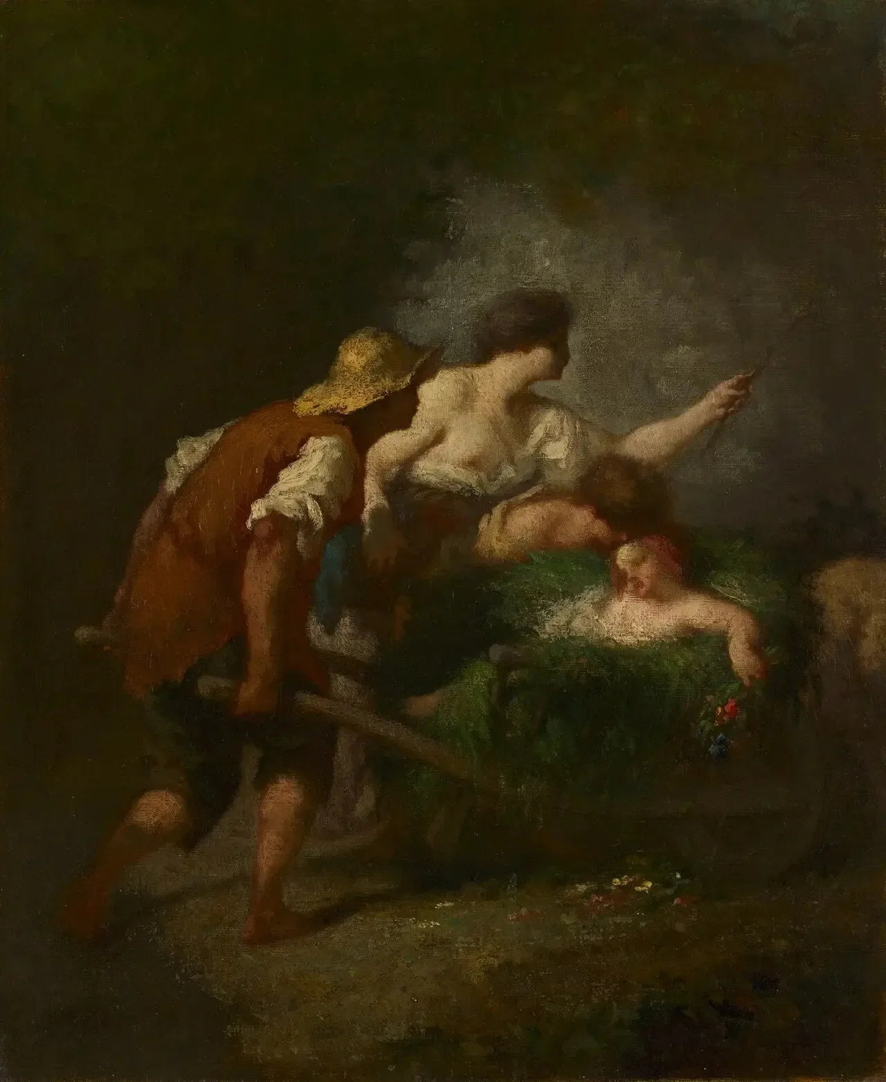 Le retour des champs - Jean-François Millet image 1 copie de tableau peinte à la main