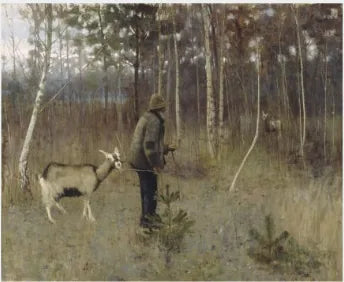 Le retour des chèvres - John Lavery image 1 tableau peint à l’huile sur toile