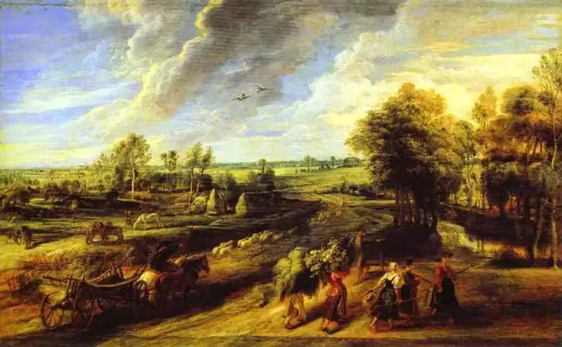 Le Retour des paysans des champs - Peter Paul Rubens