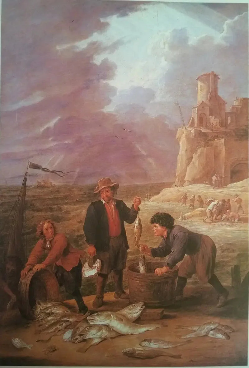 Le retour des pêcheurs avec leurs prises - David Teniers le Jeune