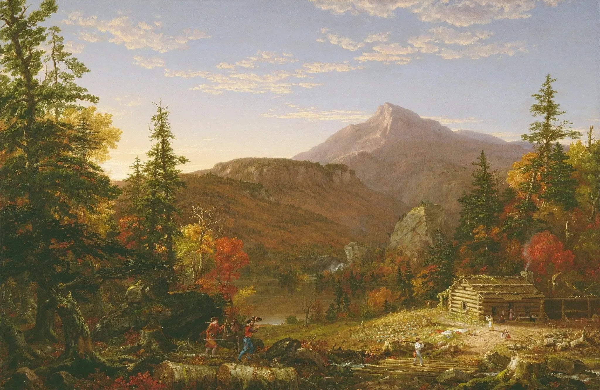 Le Retour du chasseur - Thomas Cole image 1 tableau peint à l’huile sur toile
