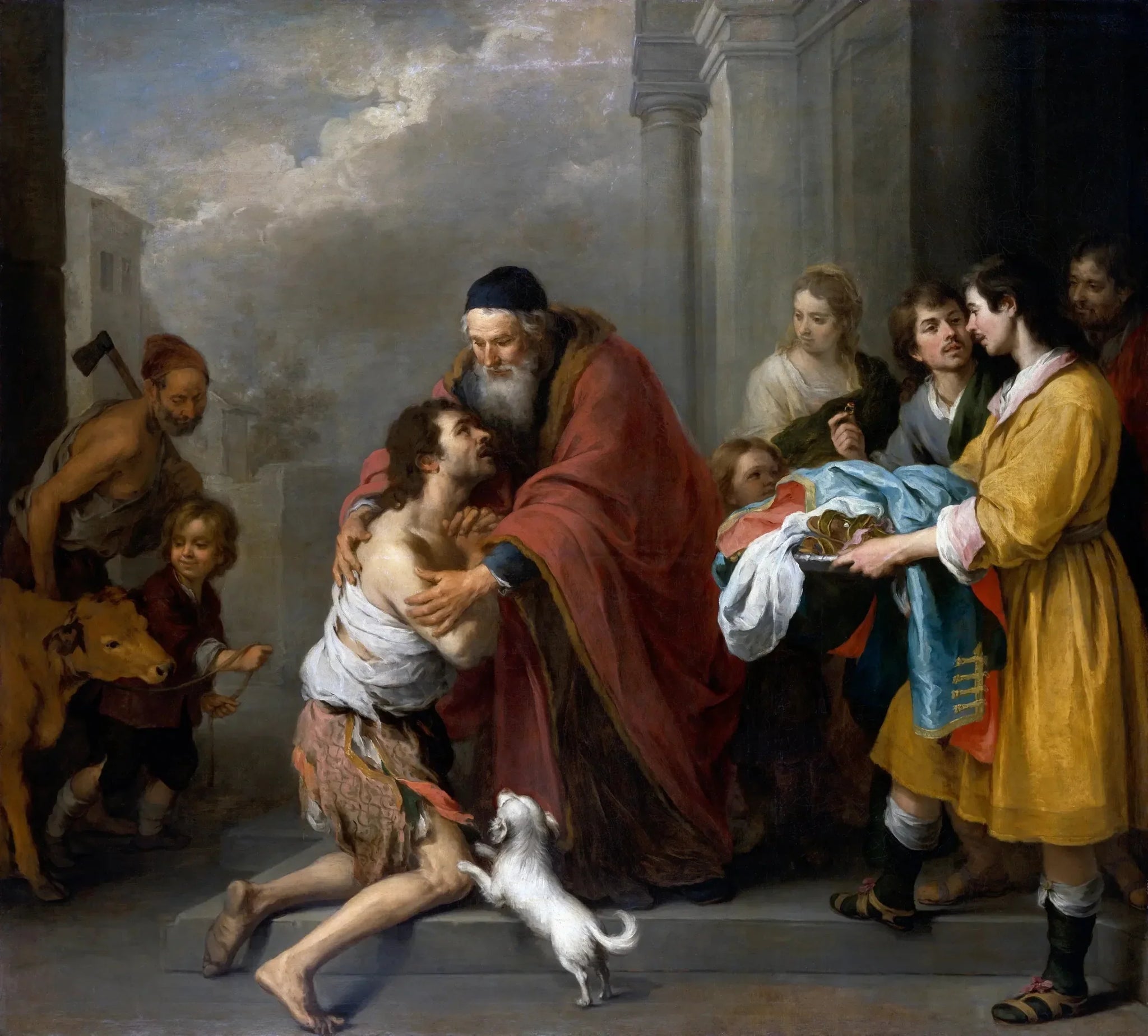 Le Retour du fils prodigue - Bartolomé Esteban Murillo image 1 copie peinte à la main à l’huile
