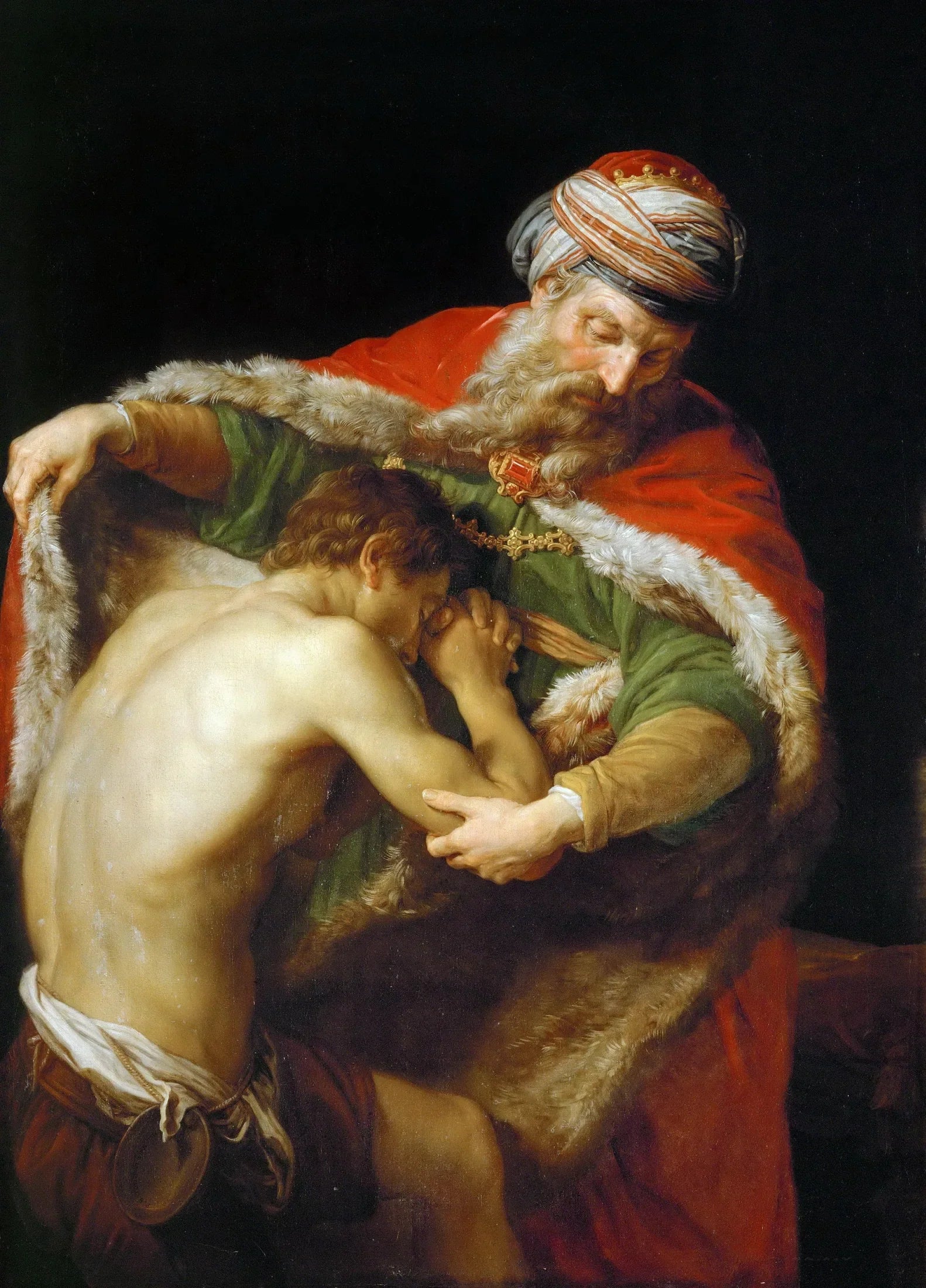 Le Retour du fils prodigue - Pompeo Batoni image 1 reproduction réalisée par Alpha Reproduction