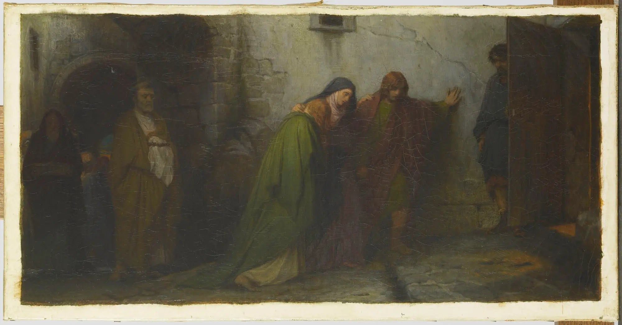 Le Retour du Golgotha - Paul Delaroche image 1 copie peinte à la main à l’huile