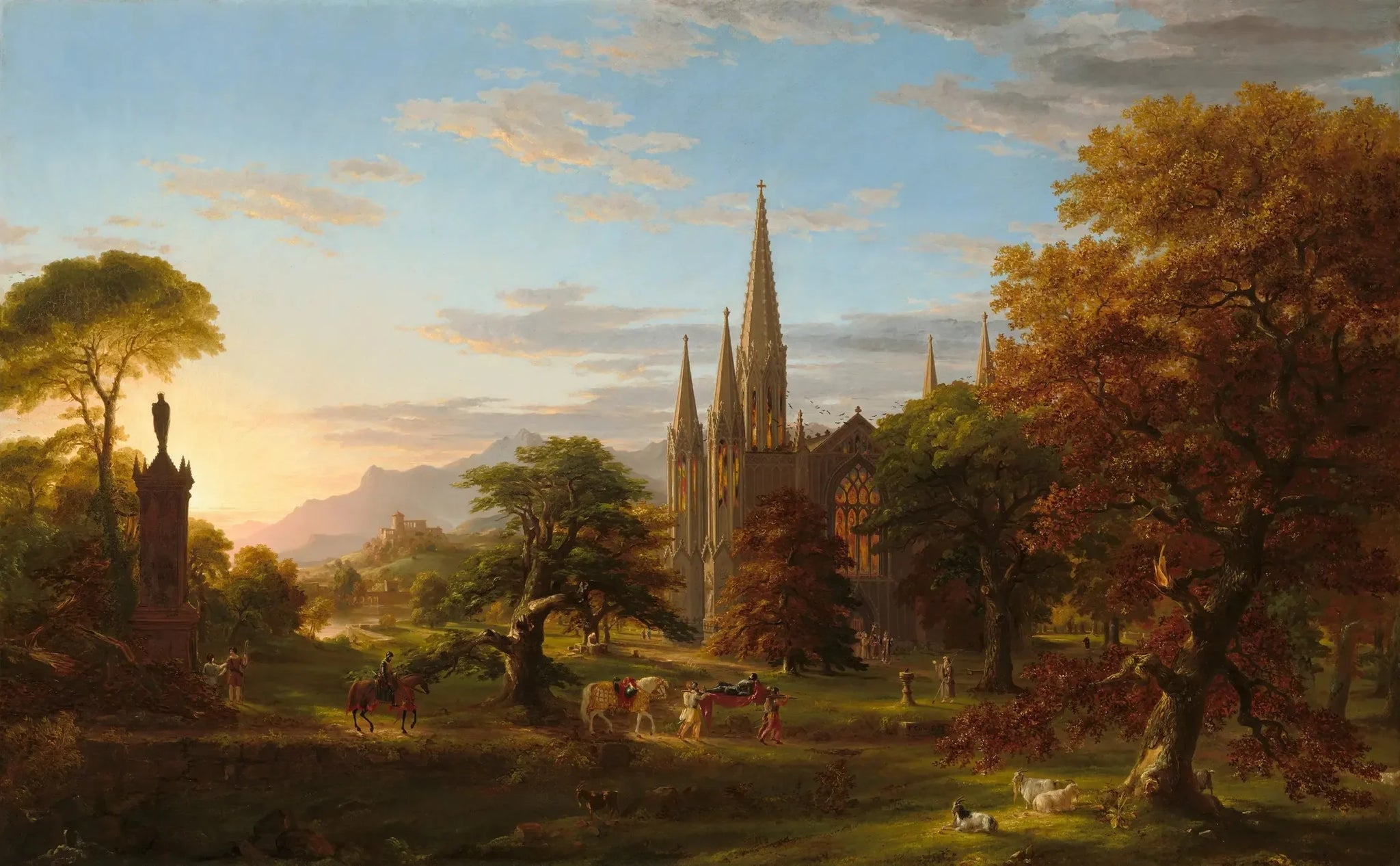 Le Retour - Thomas Cole image 1 copie de tableau peinte à la main