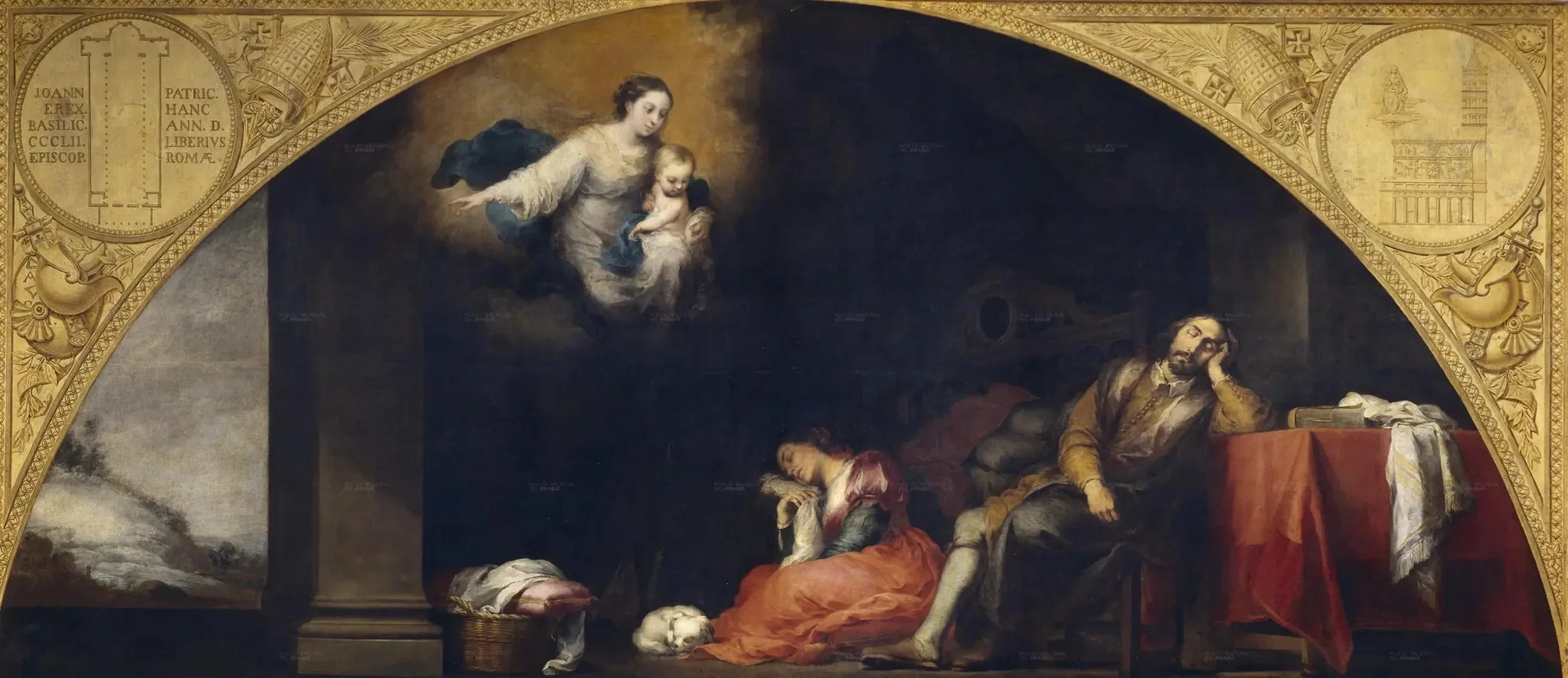Le rêve du patricien - Bartolomé Esteban Murillo image 1 reproduction de peinture à l’huile