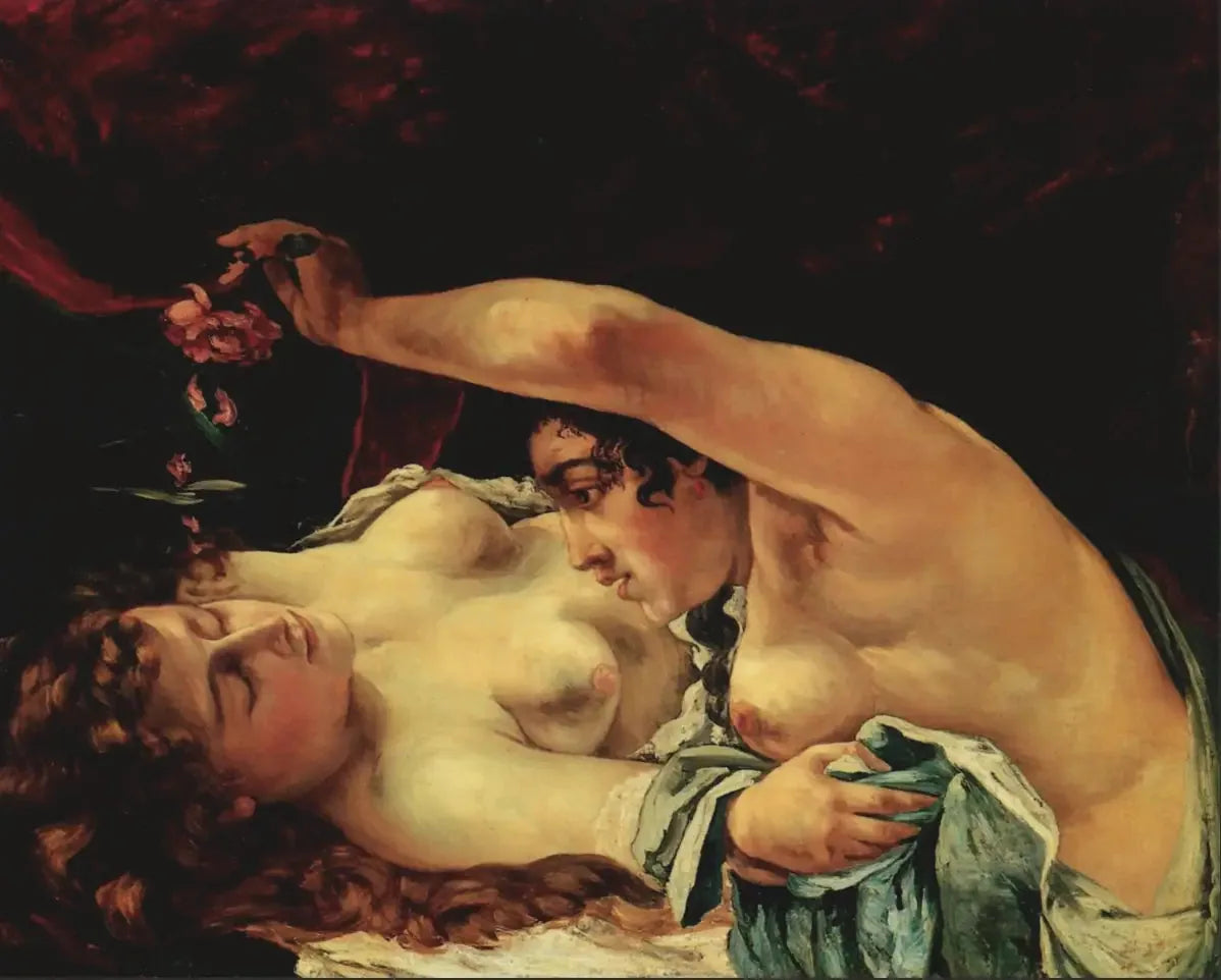 Le Réveil - Gustave Courbet image 1 tableau peint à l’huile sur toile