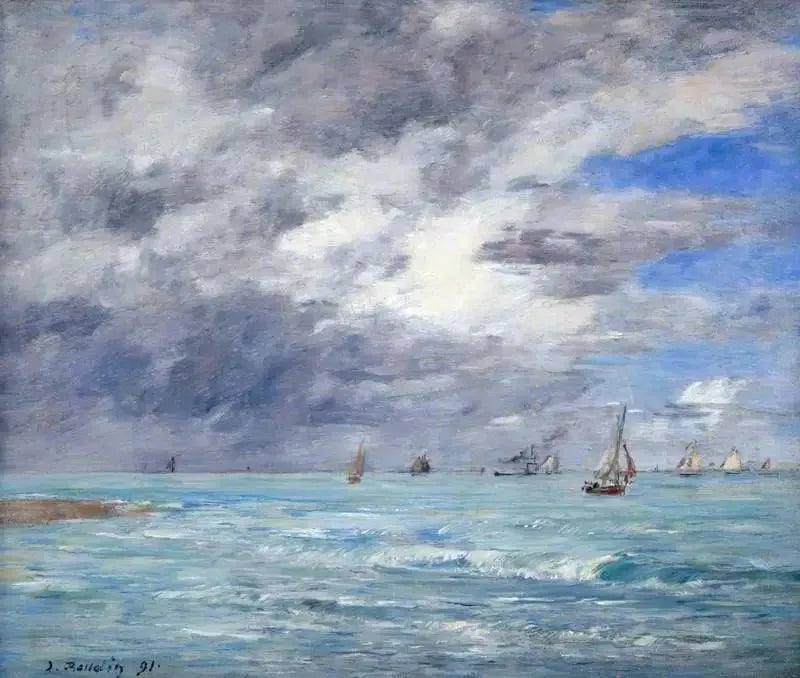 Le rivage à Deauville - Eugène Boudin
