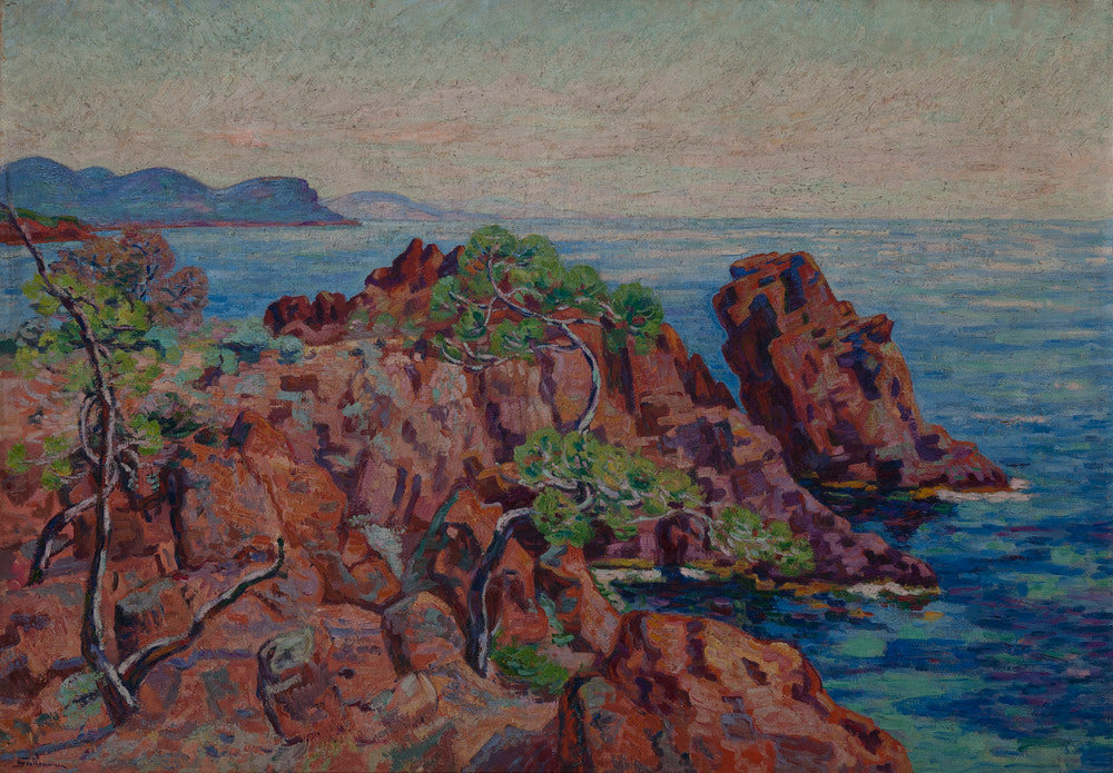 Le Rocher Gaupillat au Trayas - Armand Guillaumin image 1 reproduction artisanale de tableau