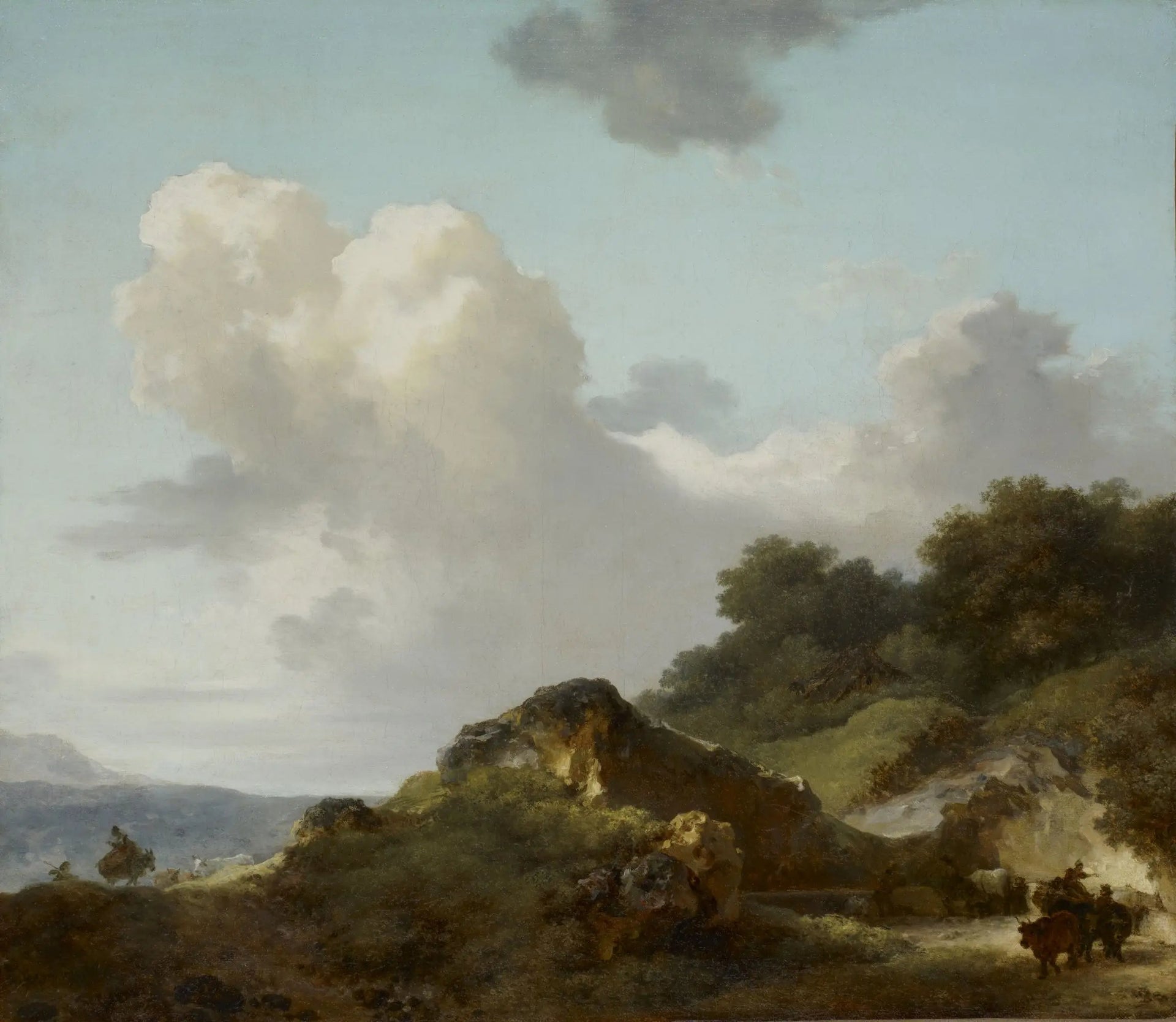 Le rocher - Jean-Honoré Fragonard image 1 copie peinte à la main à l’huile