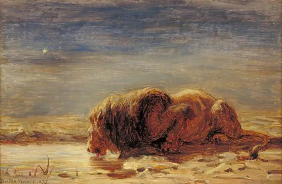 Le roi boit - Briton Rivière
