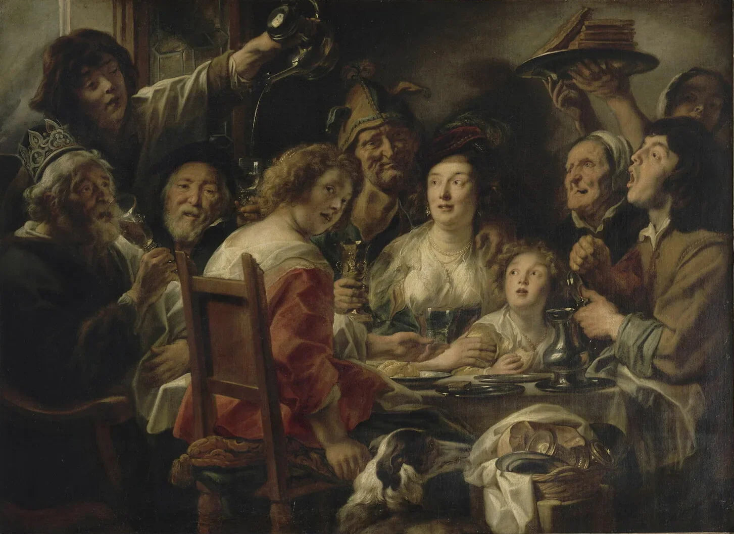 Le Roi boit - Jacob Jordaens image 1 reproduction réalisée par Alpha Reproduction
