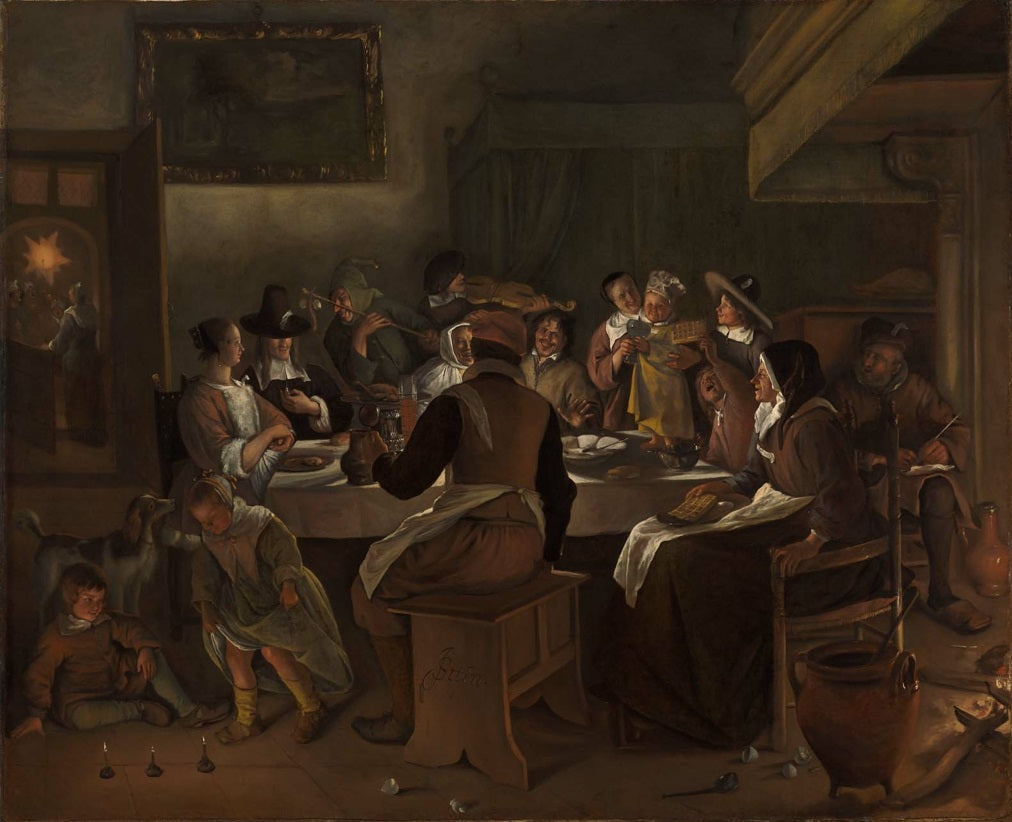 Le roi boit - Jan Steen image 1 reproduction réalisée par Alpha Reproduction