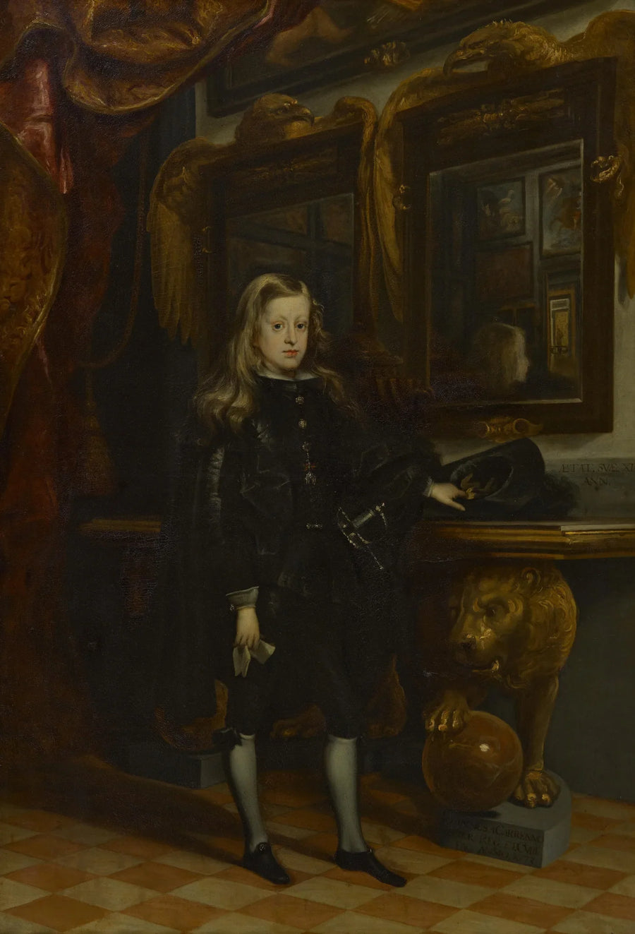 Le roi Charles II d'Espagne (1661-1700) à l'âge de douze ans - Juan Carreño de Miranda