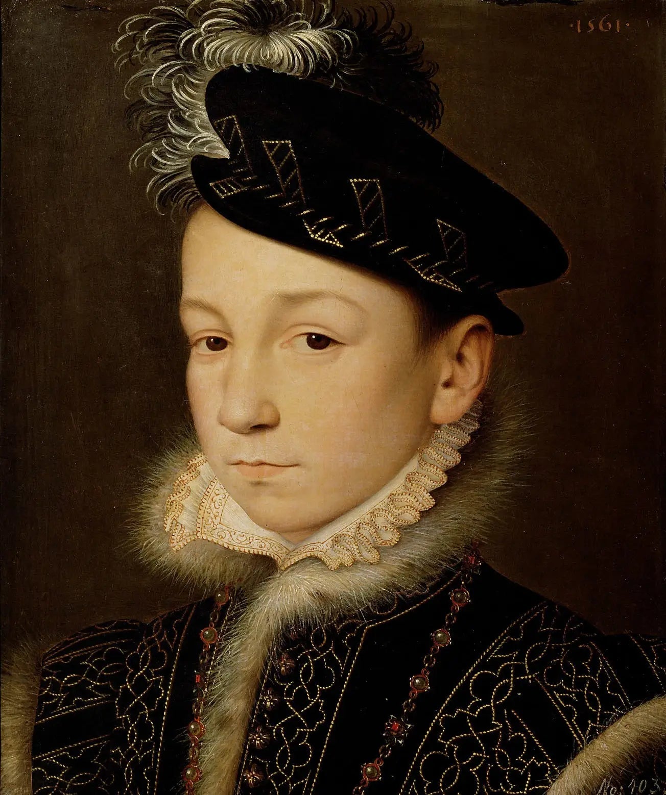 Le roi Charles IX de France - François Clouet image 1 reproduction artisanale de tableau