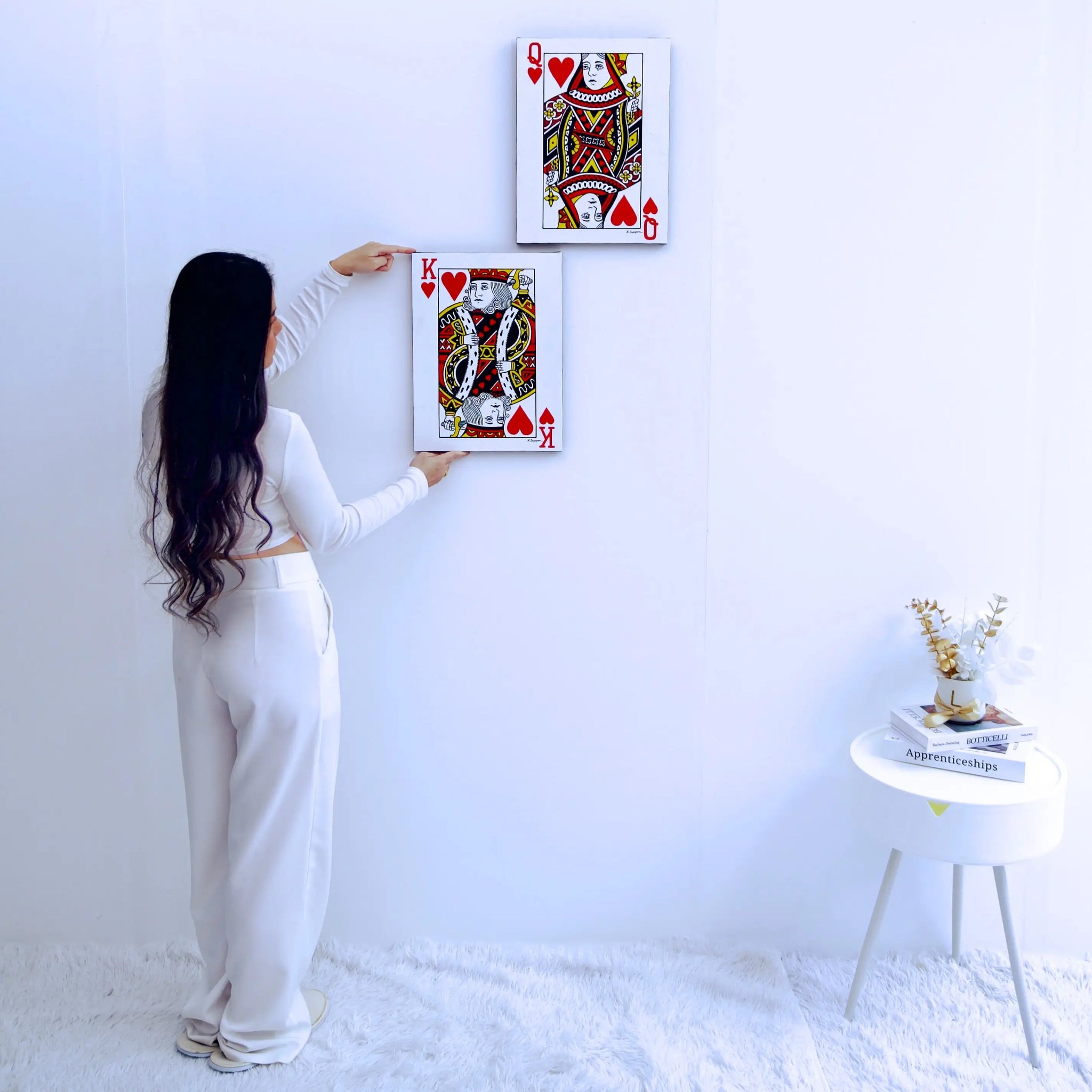 Le Roi et la Reine de Cœurs | 30 x 40 cm (x2) image 3 reproduction réalisée par Alpha Reproduction