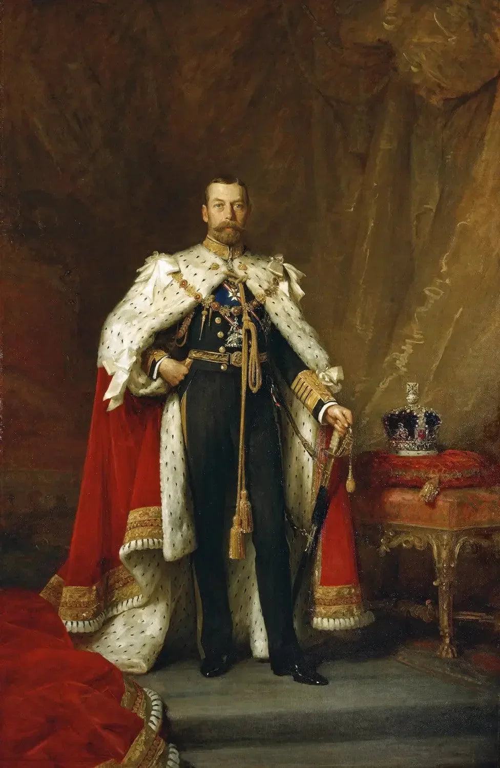 Le roi George V (1865-1936) - Luke Fildes image 1 copie de tableau peinte à la main