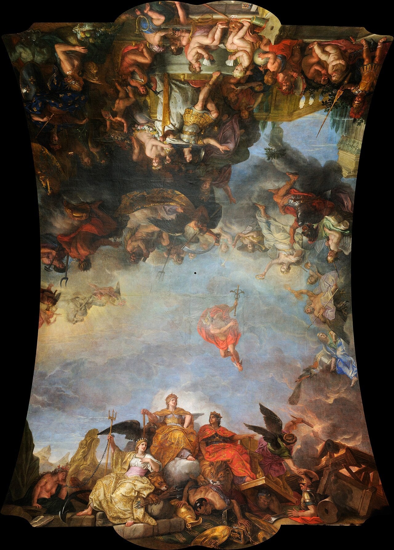 Le Roi gouverne par lui-même, 1661 - Charles Le Brun image 1 copie de tableau peinte à la main