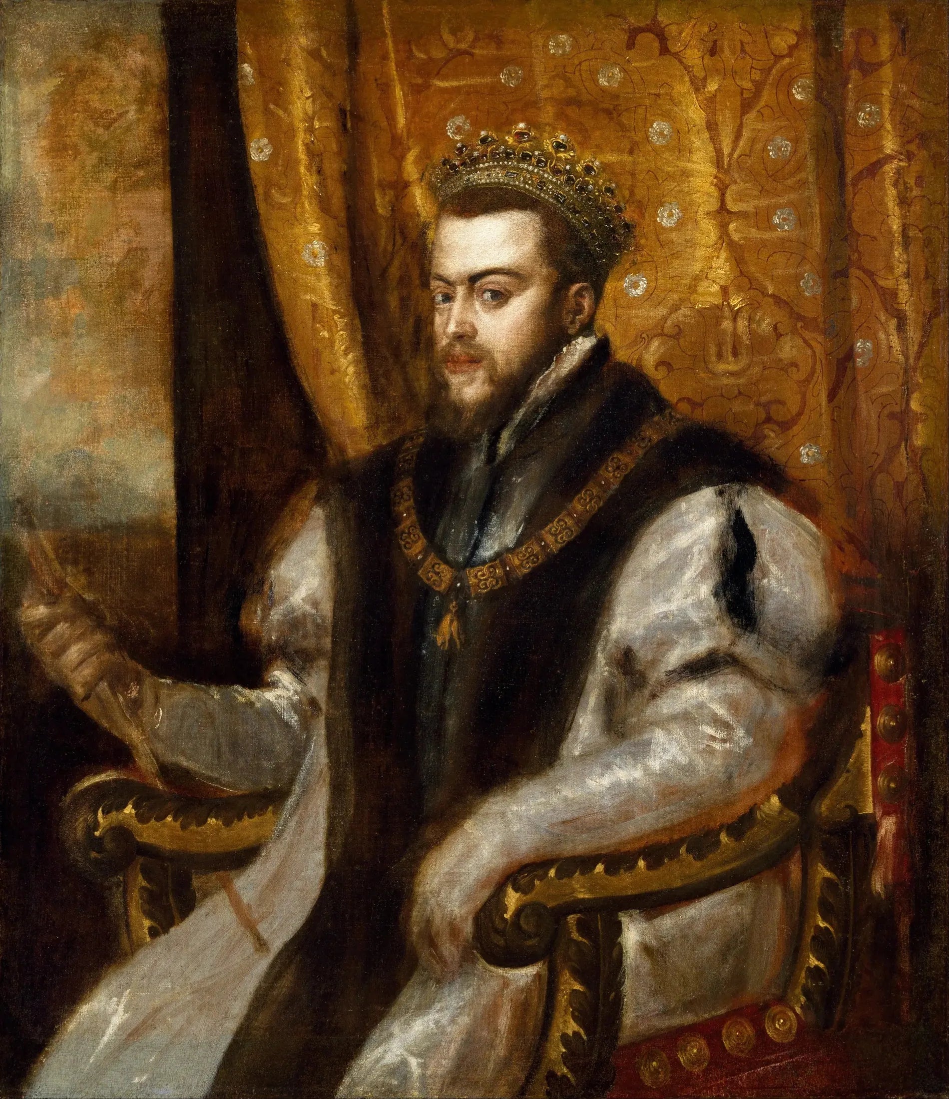 Le roi Philippe II d'Espagne - Titian image 1 reproduction d’œuvre d’art à l’huile