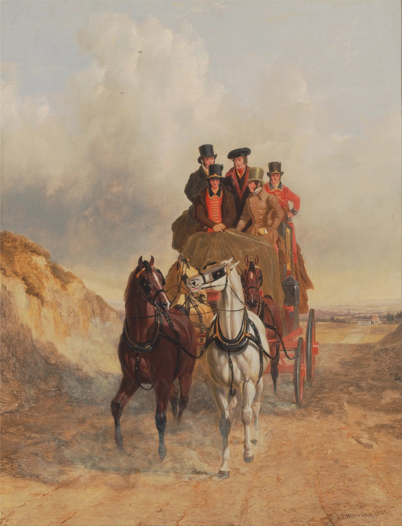 Le Royal Mail Coach sur la route - John Frederick Herring, Sr.
