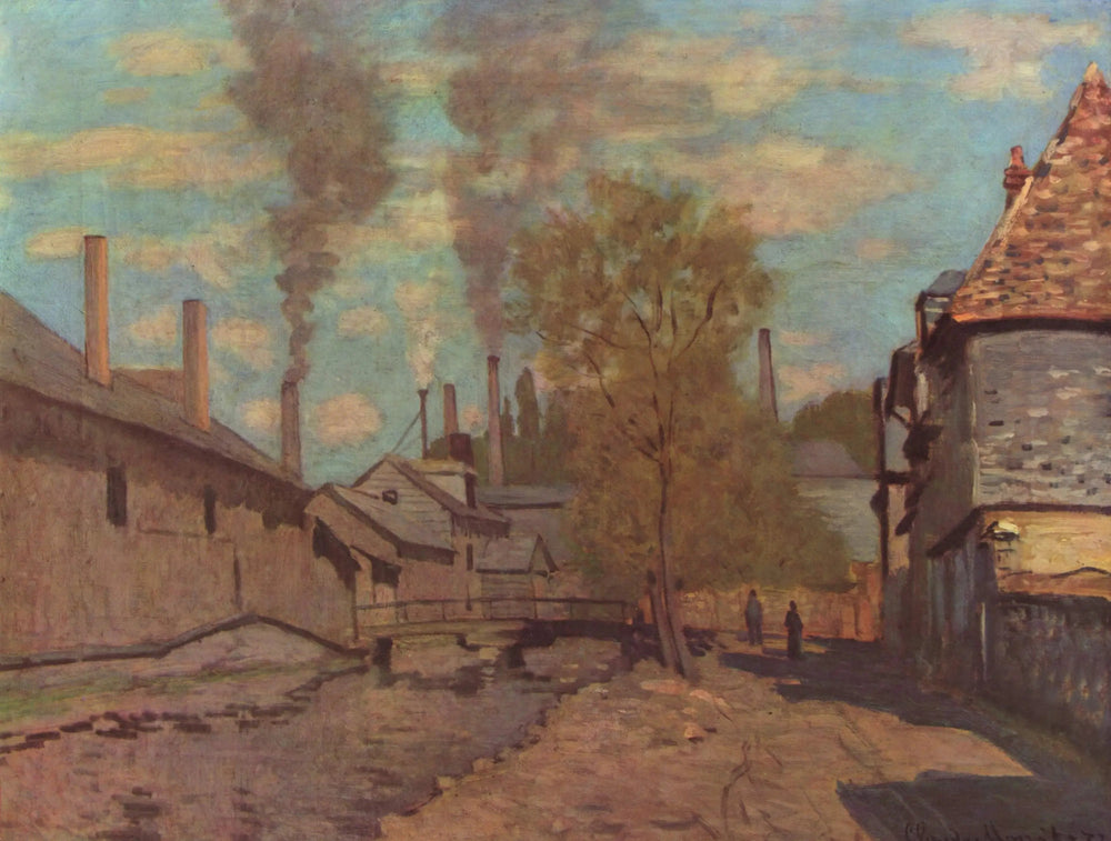 Le Ruisseau de Robec - Claude Monet image 1 copie de tableau peinte à la main