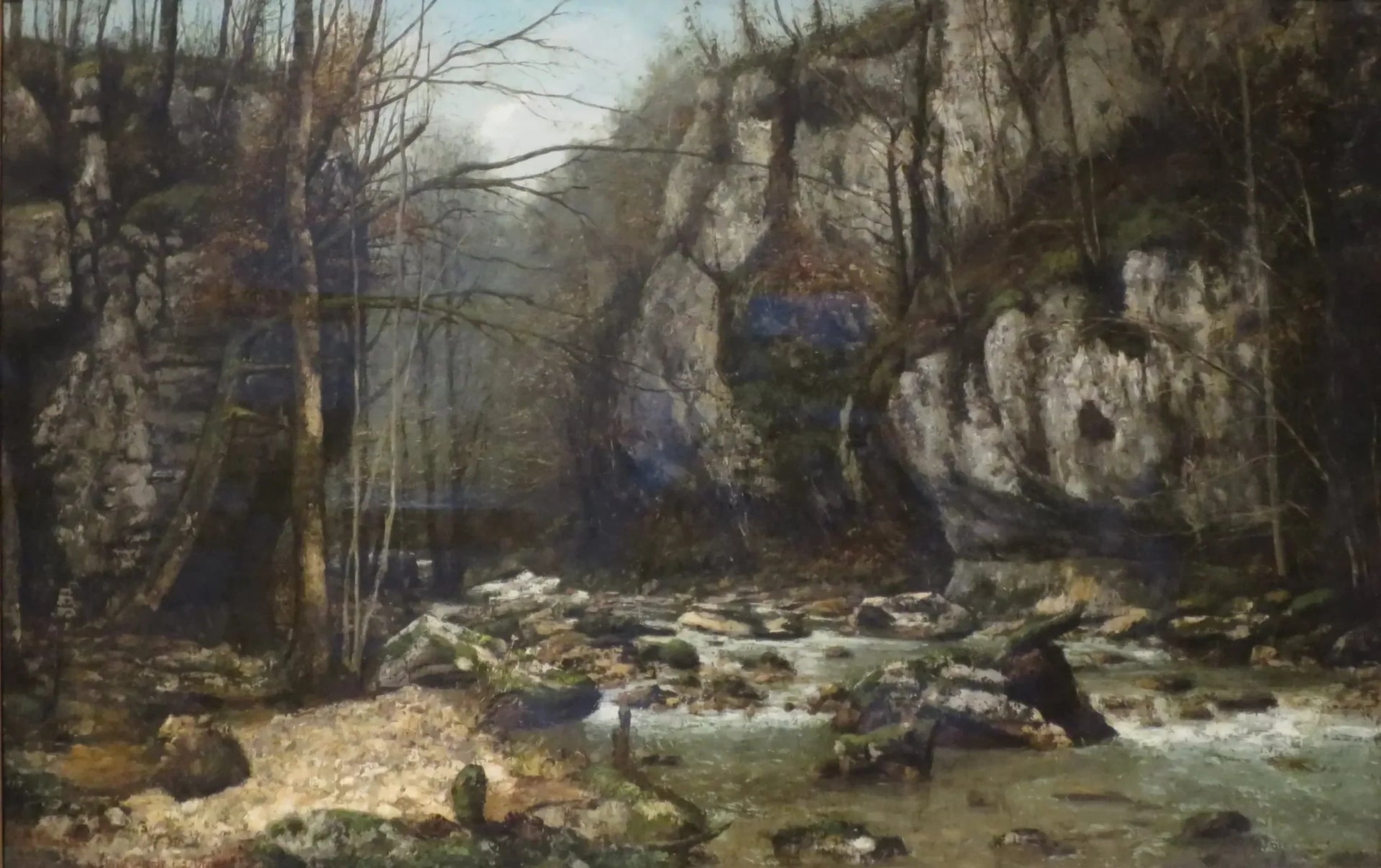 Le ruisseau du Puits-Noir - Gustave Courbet image 1 reproduction artisanale de tableau