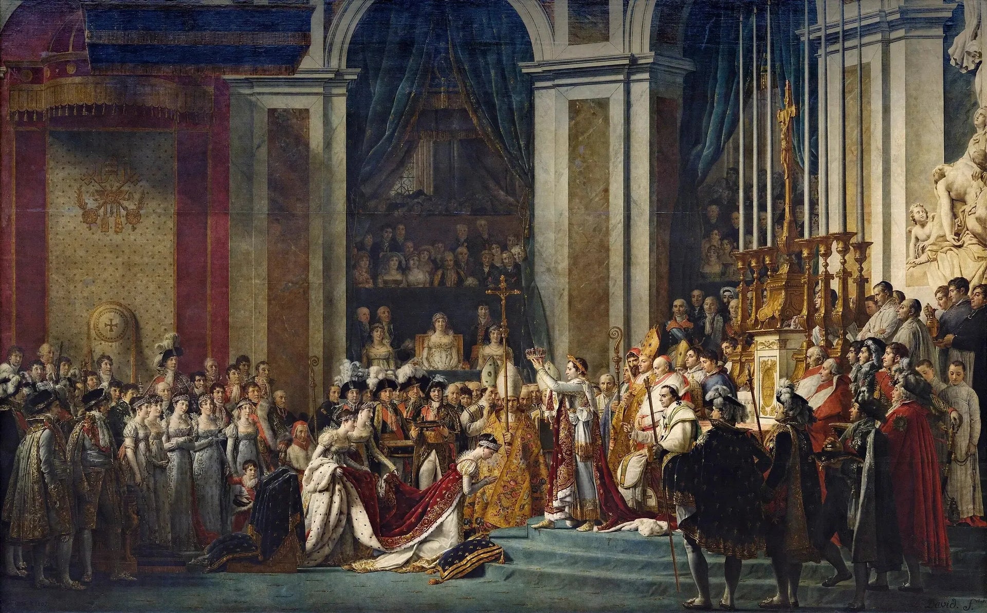 Le Sacre de Napoléon - Jacques-Louis David image 1 reproduction réalisée par Alpha Reproduction