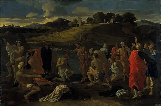 Le Sacrement du baptême - Nicolas Poussin image 1 reproduction d’œuvre d’art à l’huile