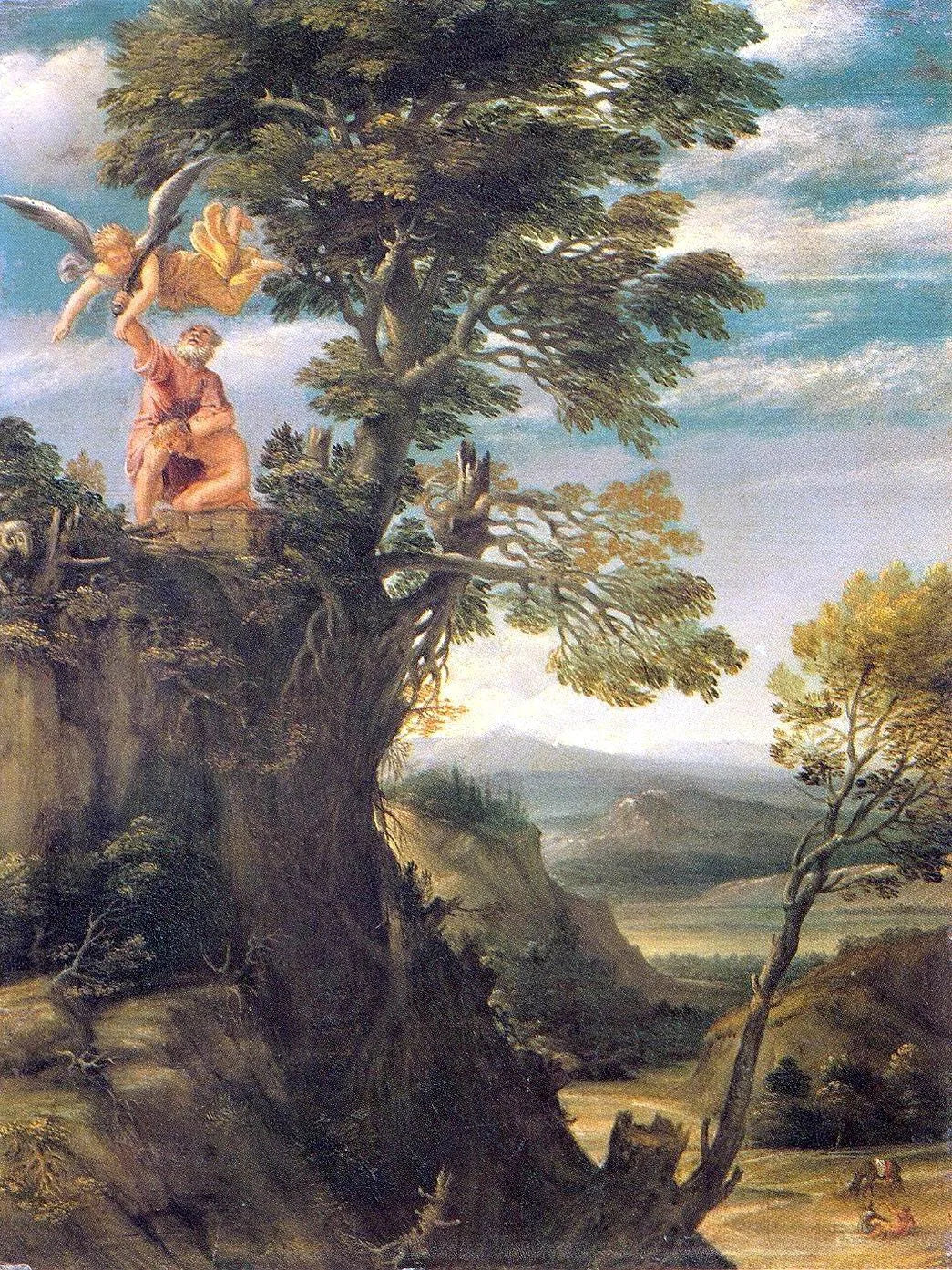 Le Sacrifice d'Abraham - Annibale Carracci image 1 reproduction de peinture à l’huile