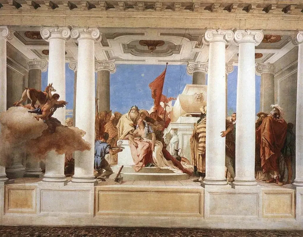 Le Sacrifice d'Iphigénie - Giovanni Battista Tiepolo image 1 reproduction d’œuvre d’art à l’huile