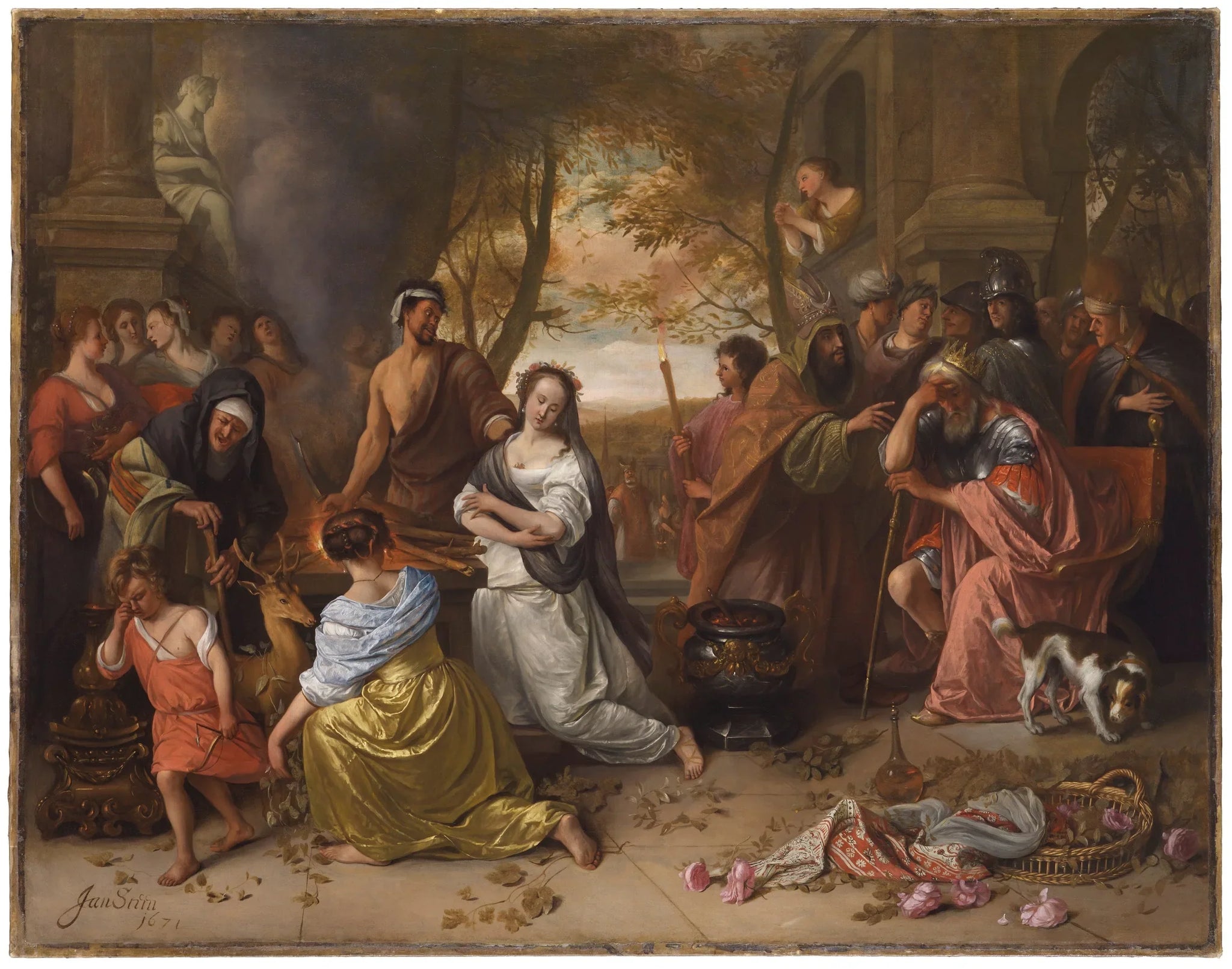 Le Sacrifice d'Iphigénie - Jan Steen image 1 reproduction réalisée par Alpha Reproduction