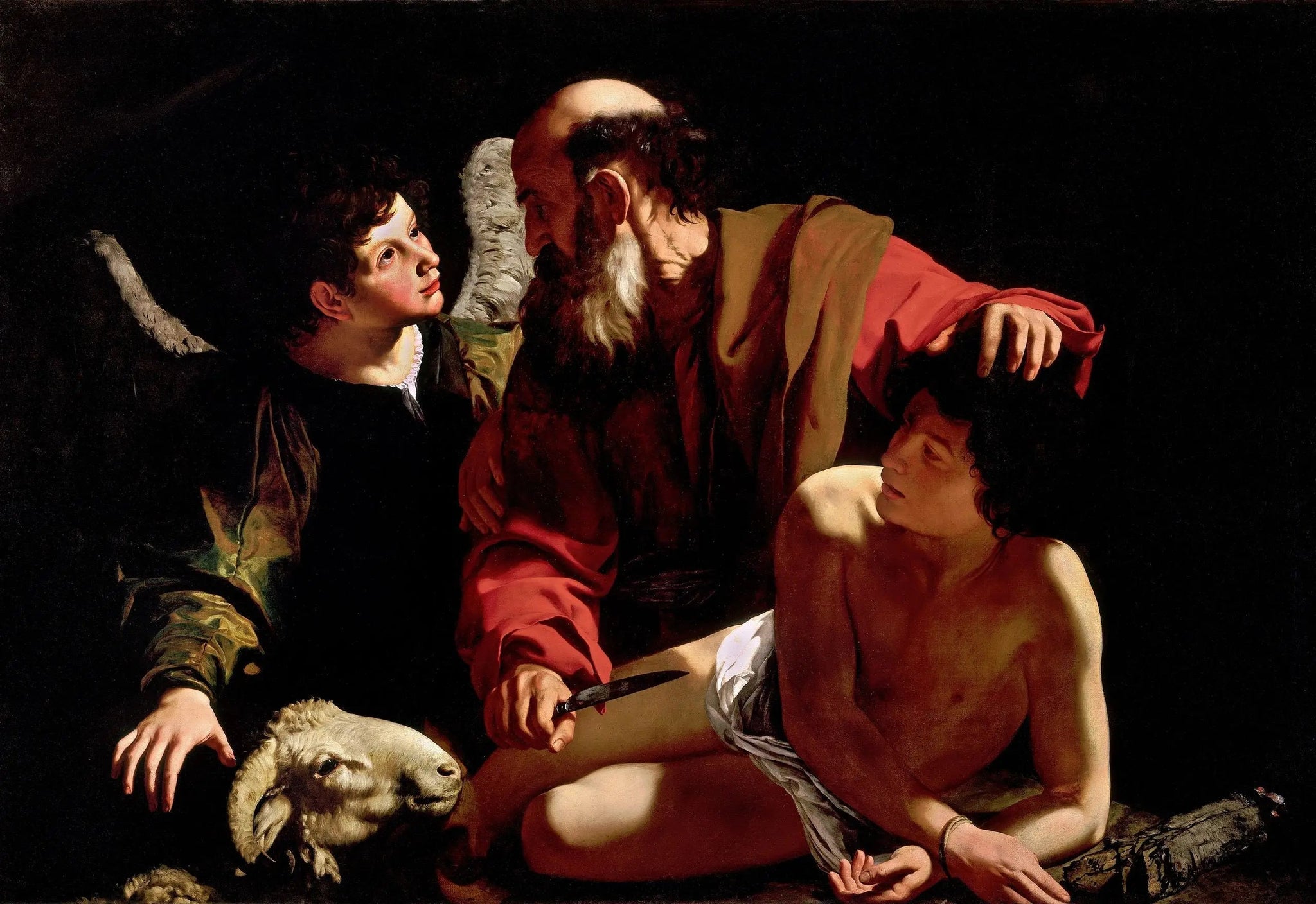 Le Sacrifice d'Isaac - Le Caravage image 1 reproduction d’œuvre d’art à l’huile