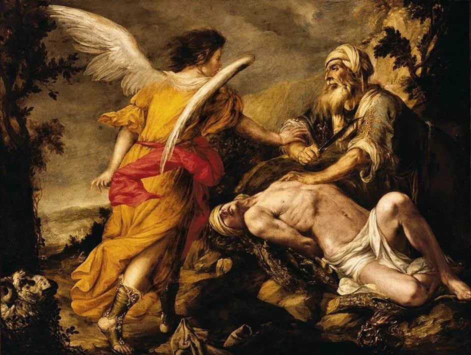 Le sacrifice d'Isaac - Juan de Valdés Leal image 1 reproduction artisanale de tableau