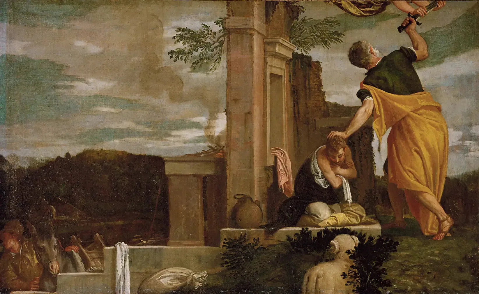 Le sacrifice d'Isaac - Paul Véronèse image 1 reproduction de peinture à l’huile