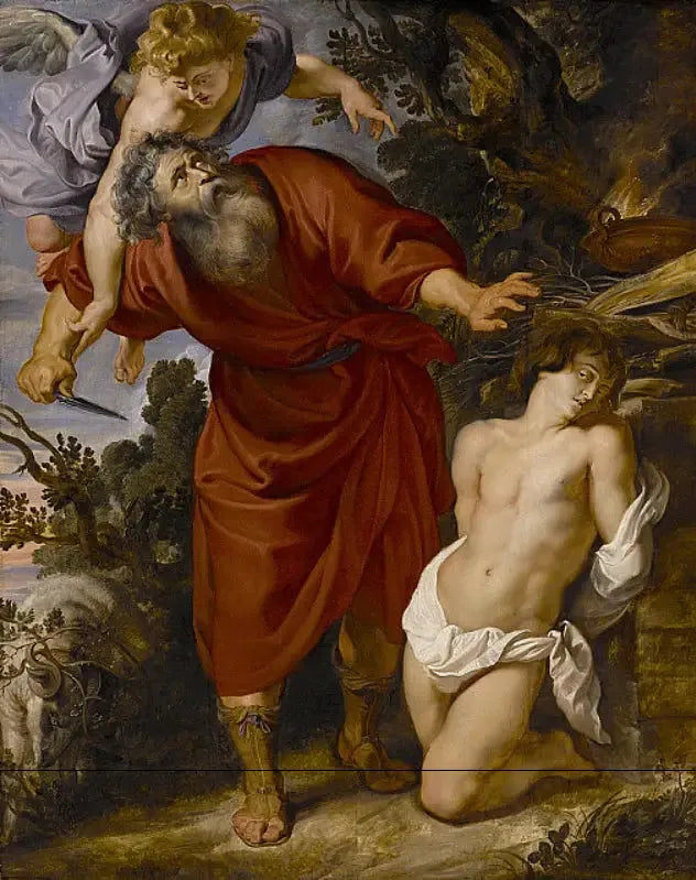 Le sacrifice d'Isaac - Peter Paul Rubens image 1 reproduction artisanale de tableau