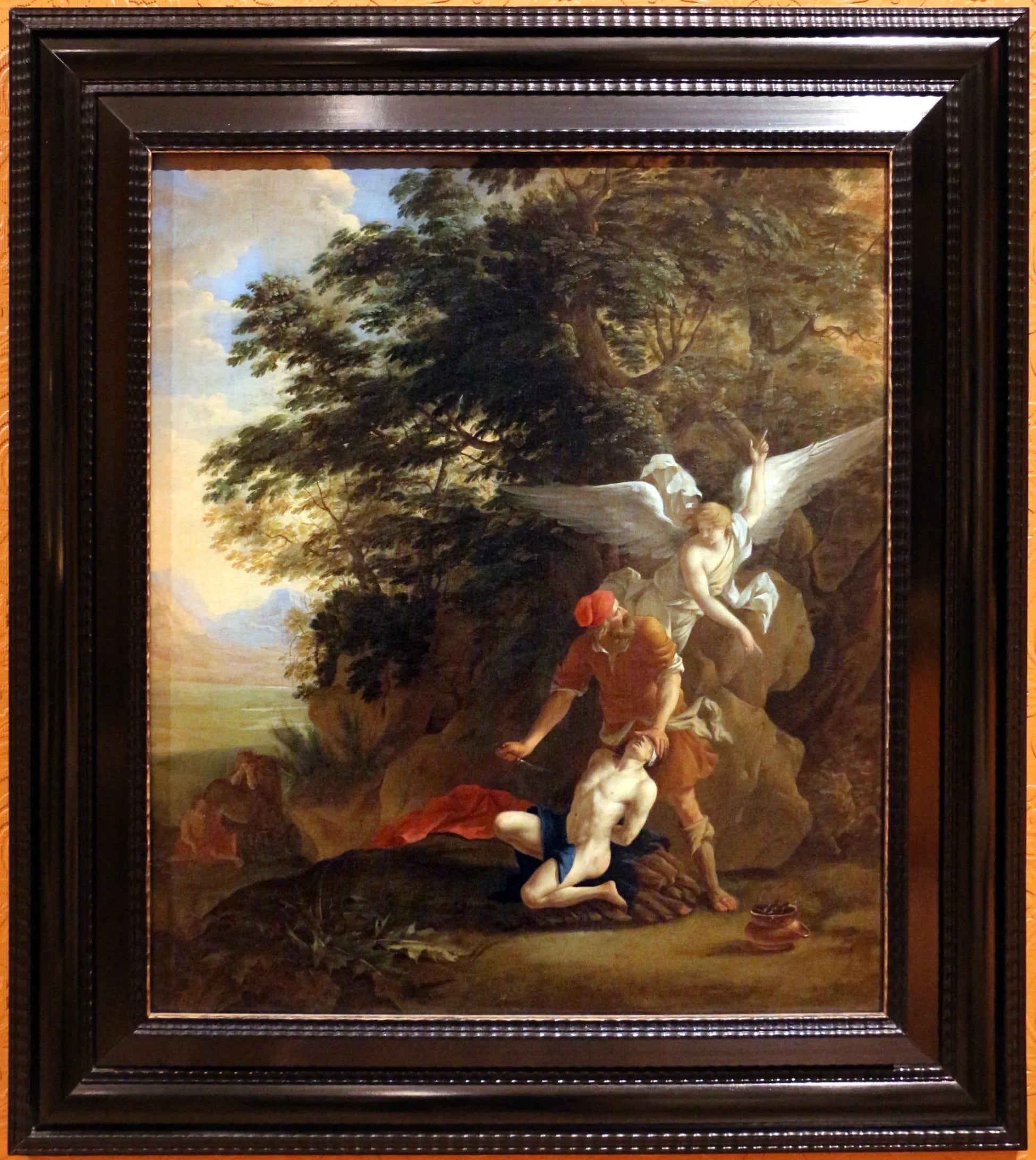 Le Sacrifice d'Isaac - Simon Vouet image 1 copie peinte à la main à l’huile