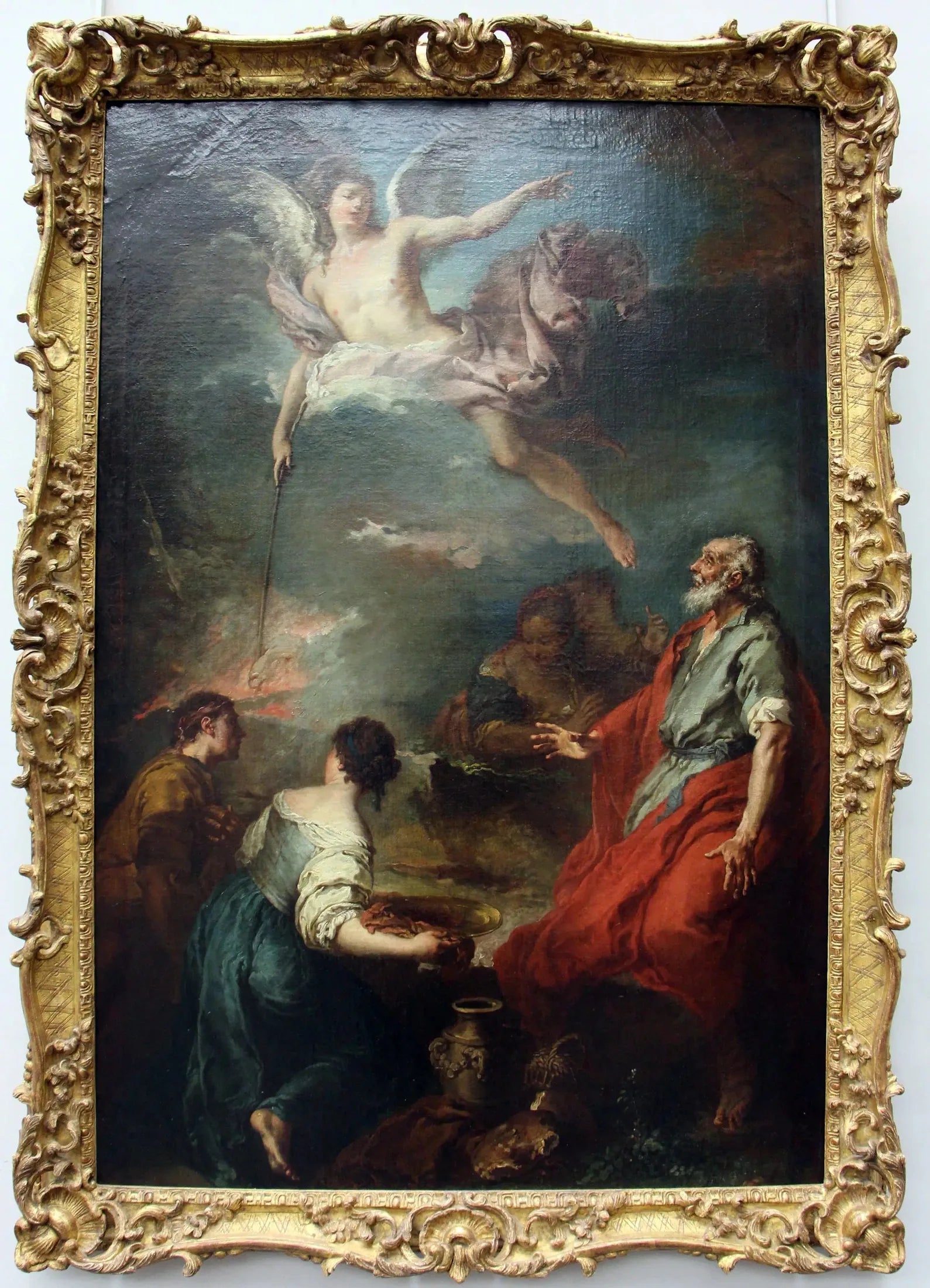 Le Sacrifice de Gédéon - François Boucher image 1 reproduction artisanale de tableau