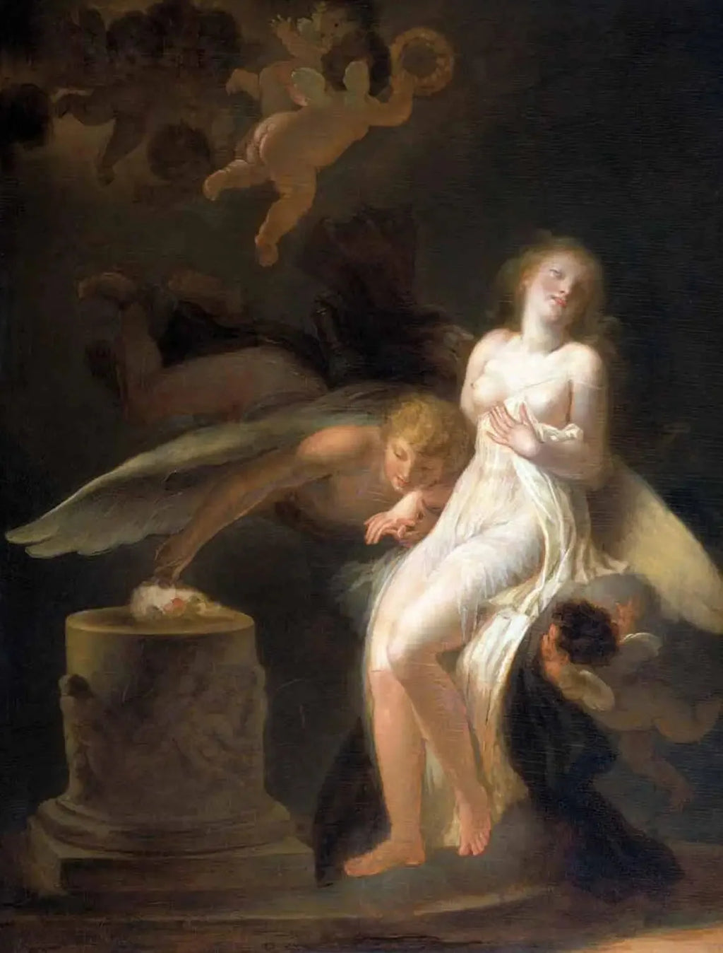 Le sacrifice de la rose - Jean-Honoré Fragonard image 2 copie de tableau peinte à la main