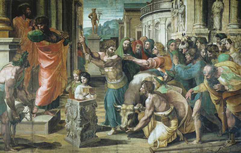 Le sacrifice de Lystre - Raphaël Sanzio